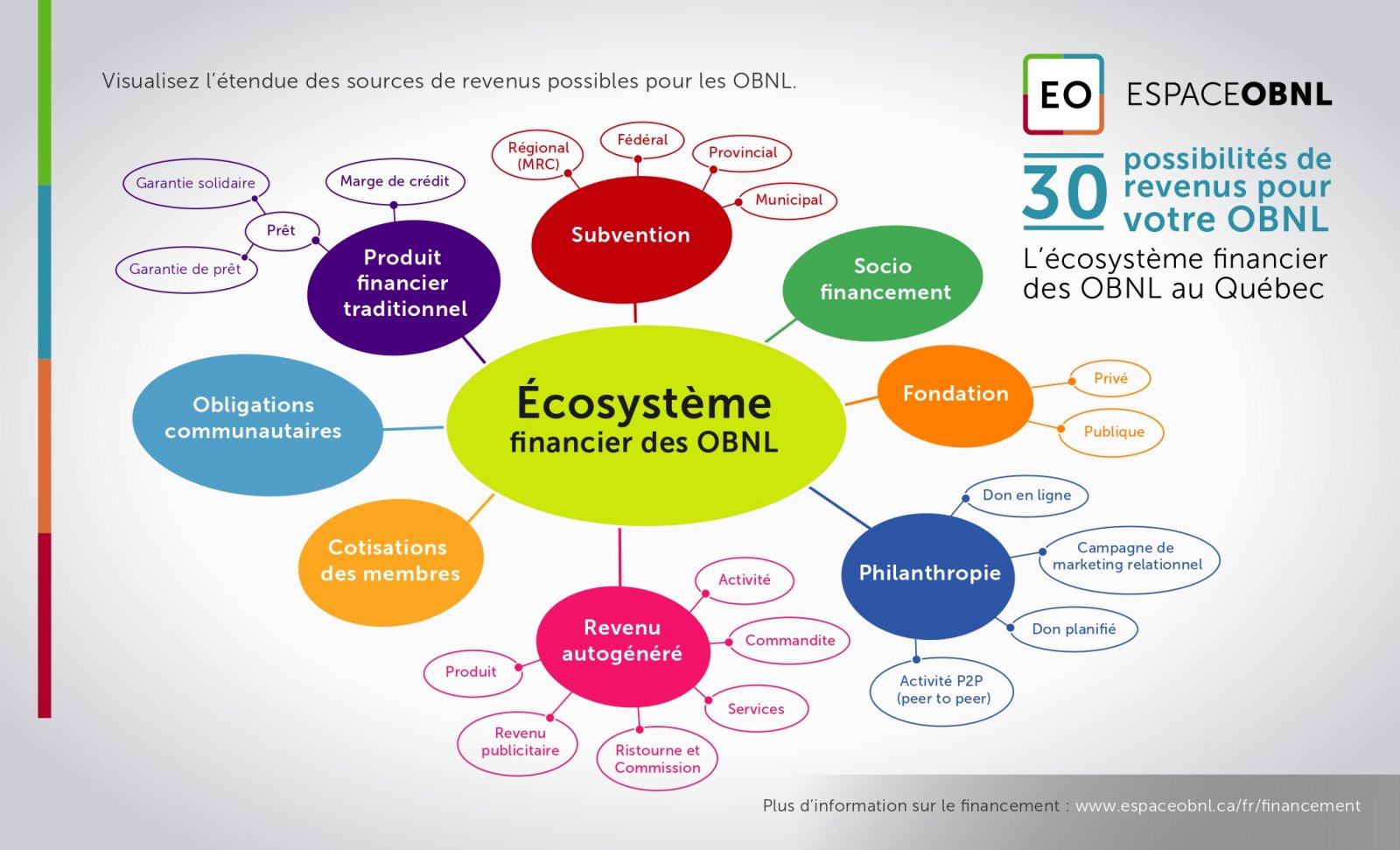 Lécosystème financier des OBNL du Québec 30 suggestions de revenus
