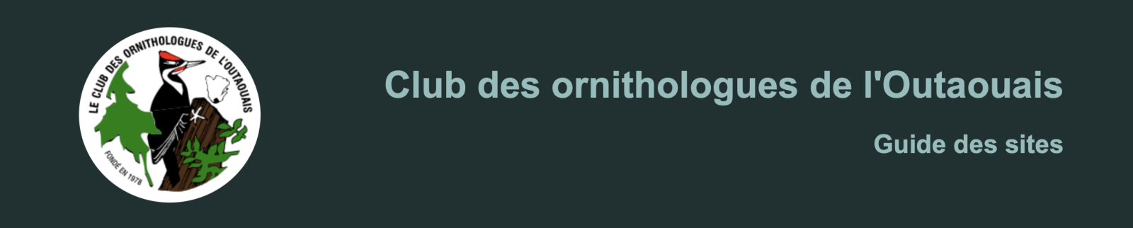 Bannière avec le logo du COO et le titre "sites d'observation"