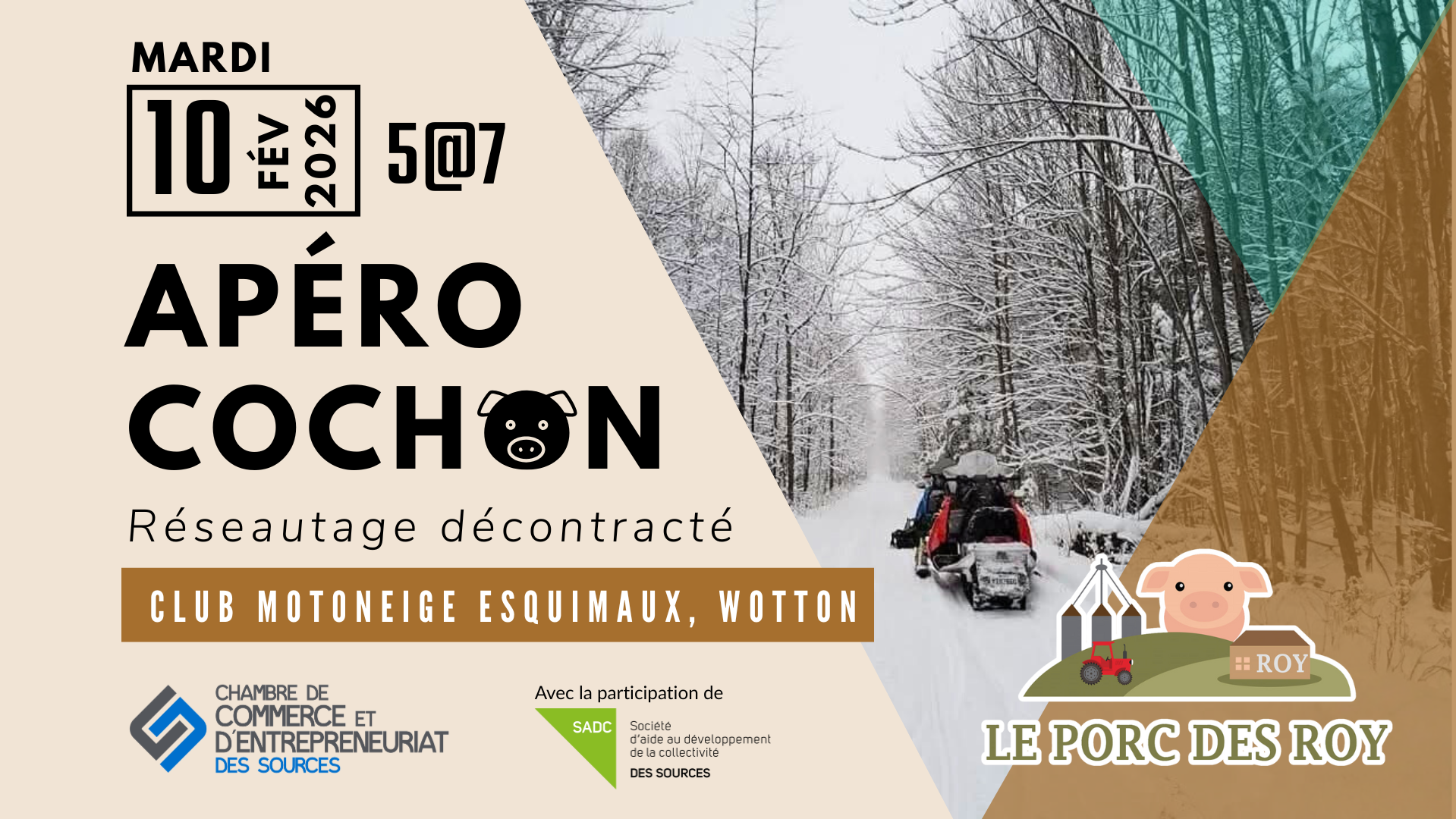 Apéro cochon - Club motoneige Esquimaux