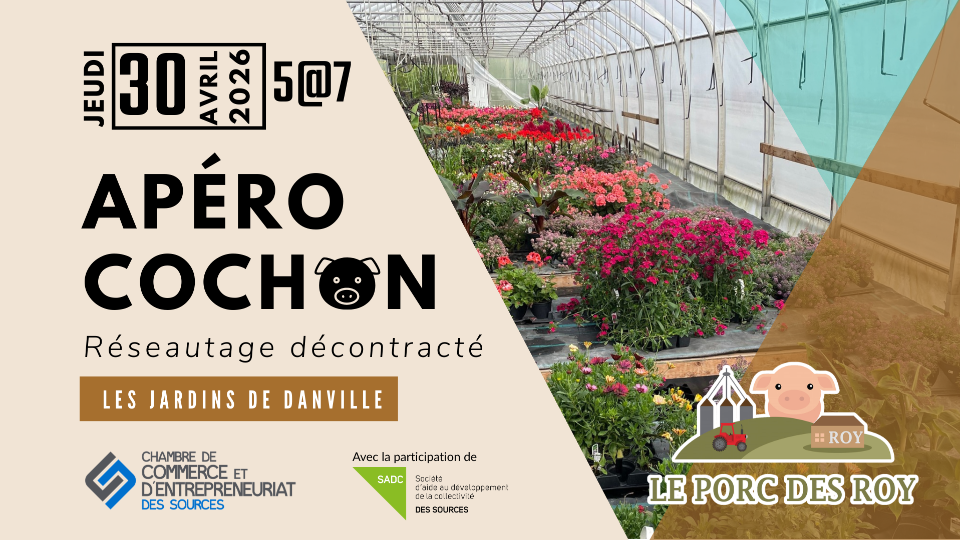 Apéro cochon - Les Jardins de Danville