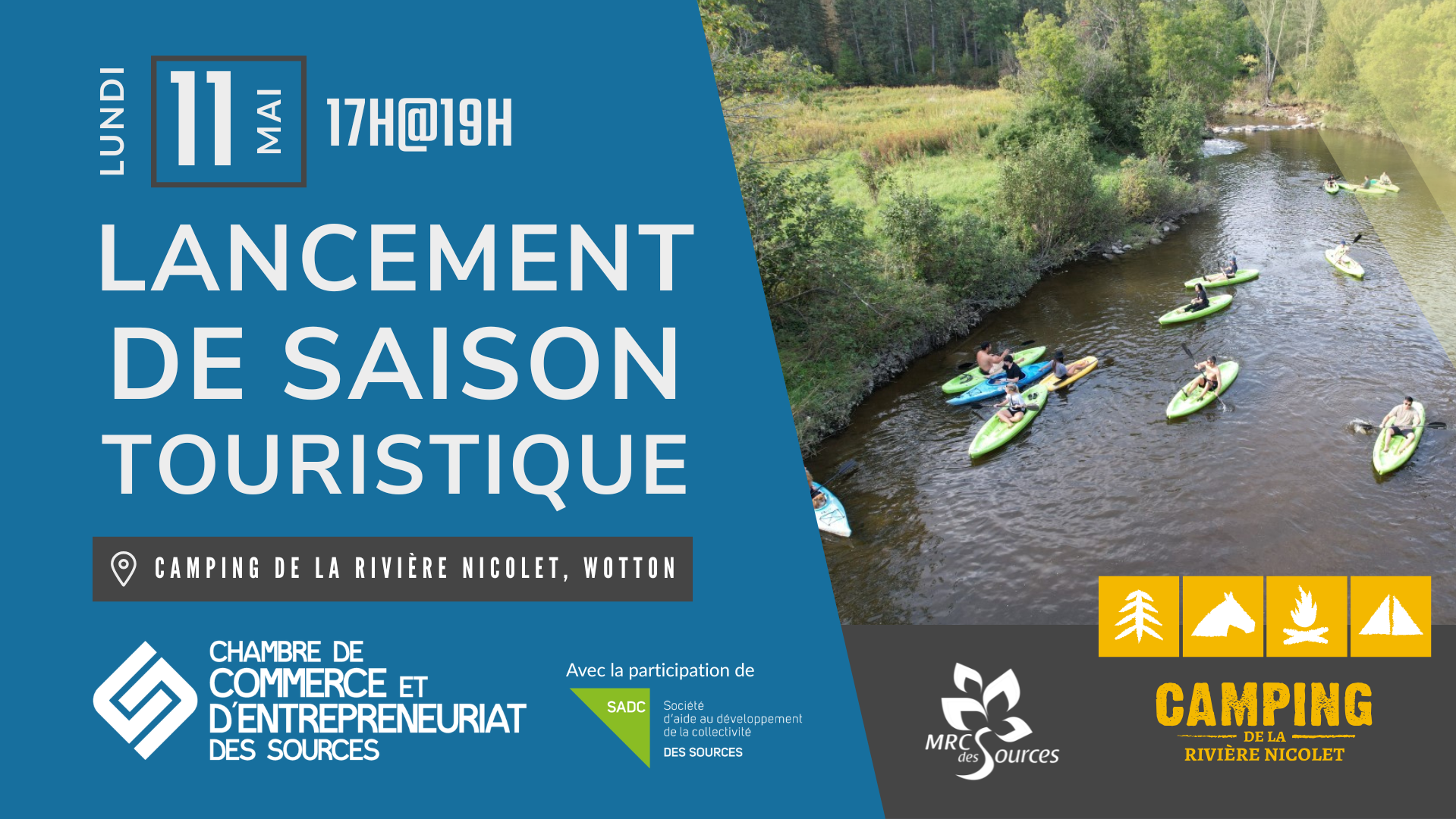 Lancement de saison touristique 2026 - MRC des Sources