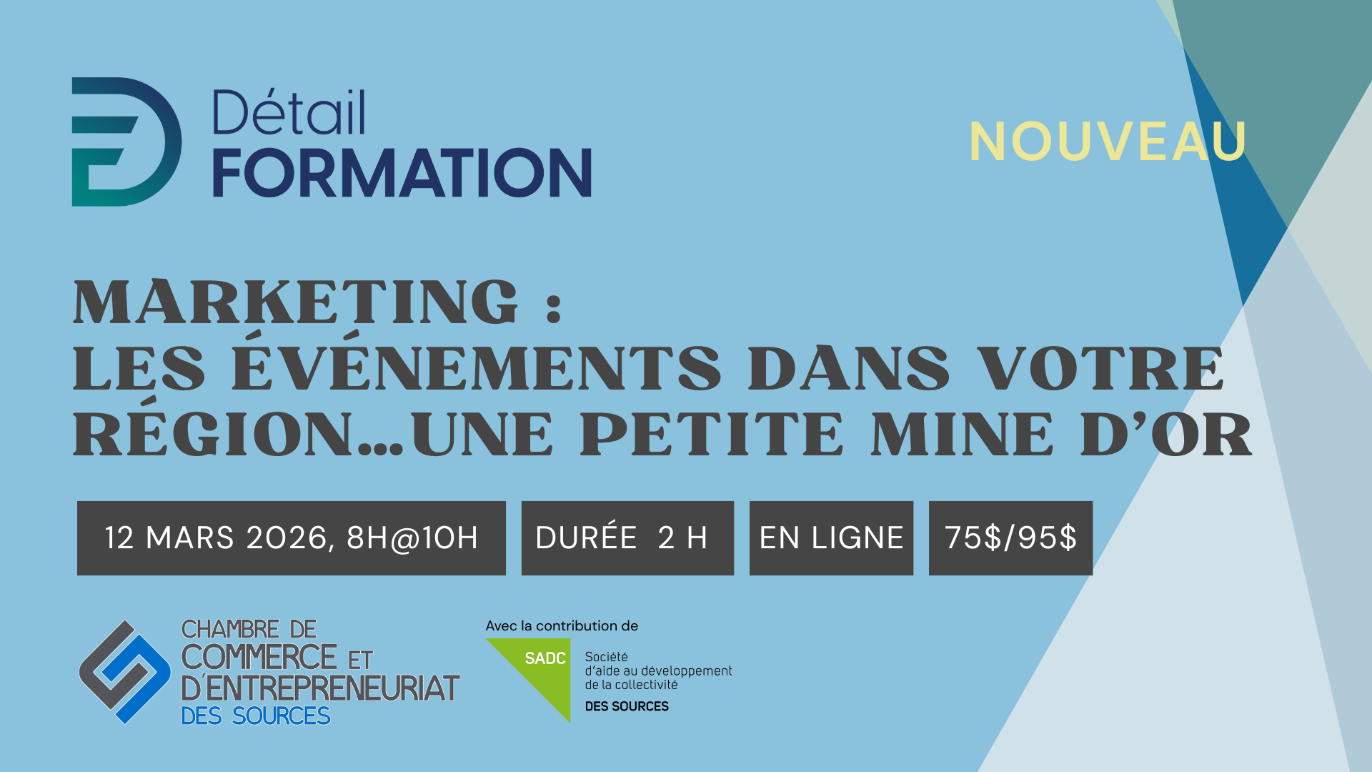 Marketing : Les événements dans votre région…une petite mine d’or - NOUVEAU