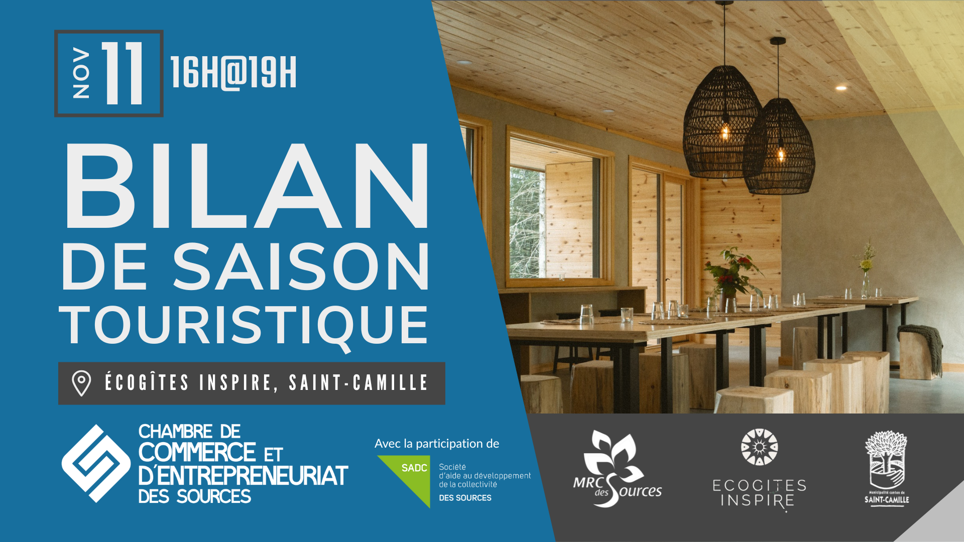 Bilan de saison touristique de la MRC des Sources - Écogîtes Inspire