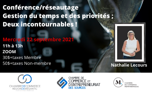 Gestion du temps et des priorités - Conférence interchambres