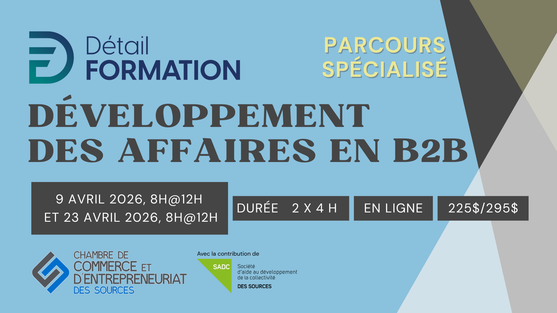 Développement des affaires en B2B – PARCOURS SPÉCIALISÉ – PARTIE1