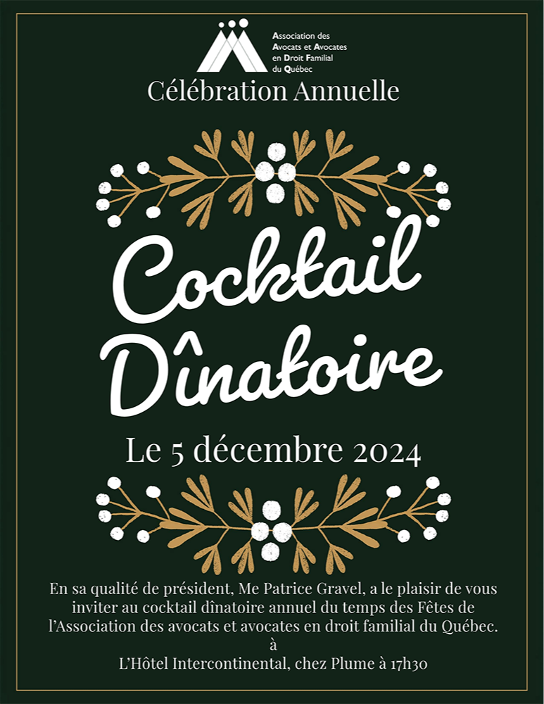 Cocktail Dînatoire Annuel du Temps des Fêtes