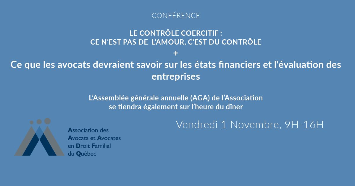 LE CONTRÔLE COERCITIF & ÉTATS FINANCIERS ET L'ÉVALUATION DES ENTREPRISES