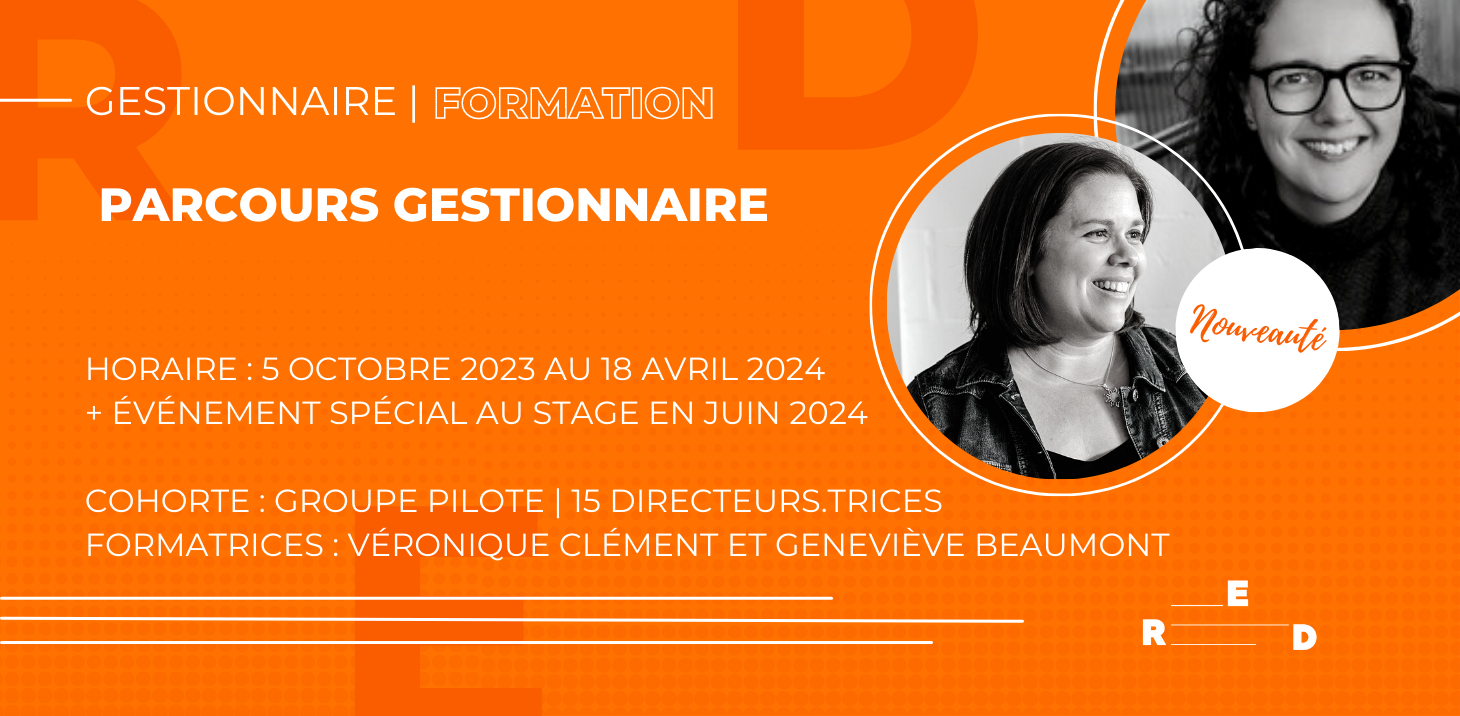Formation - Parcours gestionnaire | NOUVEAUTÉ