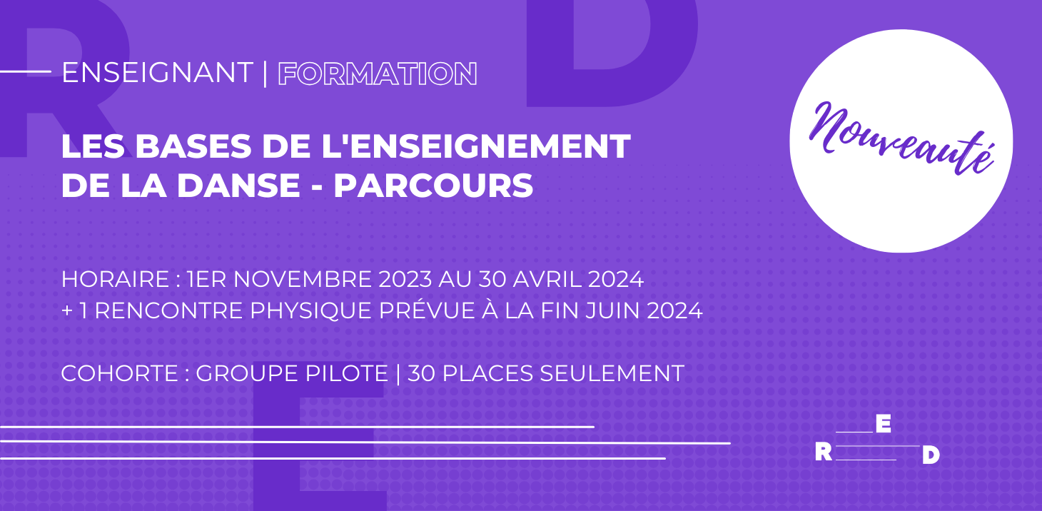 Parcours de formation sur les bases de l'enseignement de la danse | NOUVEAUTÉ