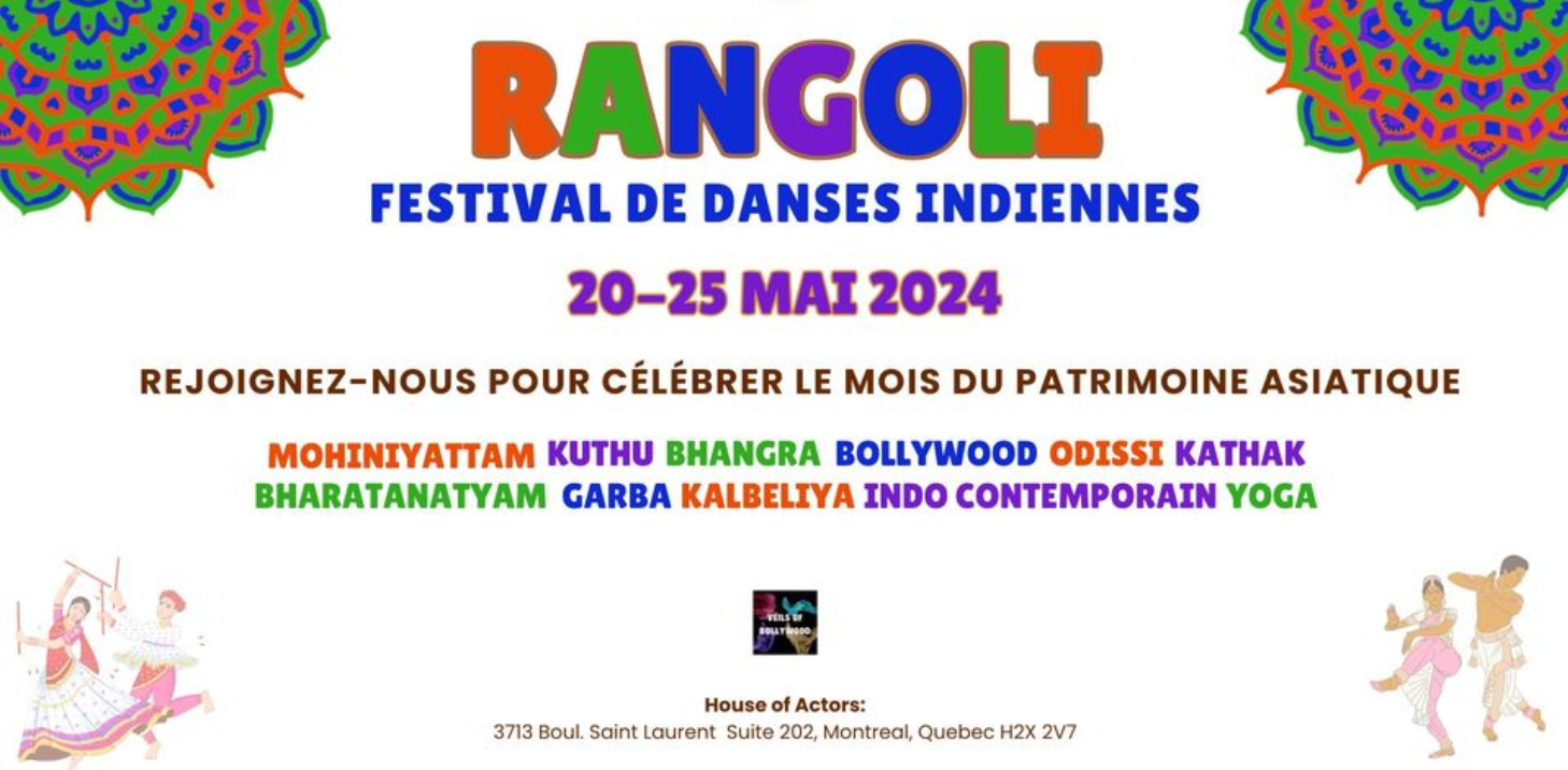 Festival RANGOLI - Festival de danses indiennes à Montréal