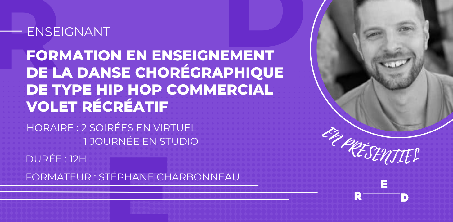 Formation en enseignement de la danse chorégraphique de type hip hop commercial