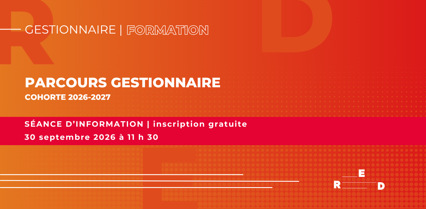 Séance d'information | Parcours gestionnaire