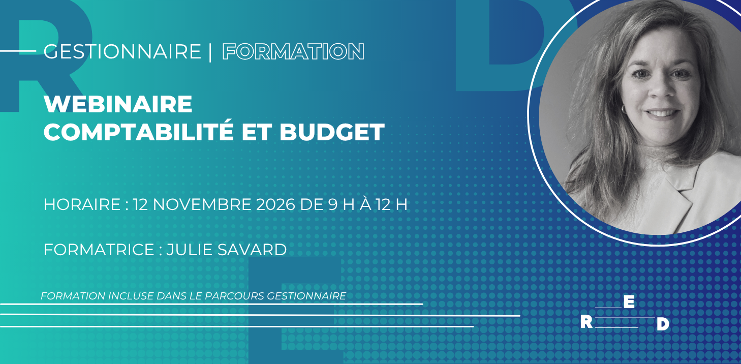 WEBINAIRE | Comptabilité et budget