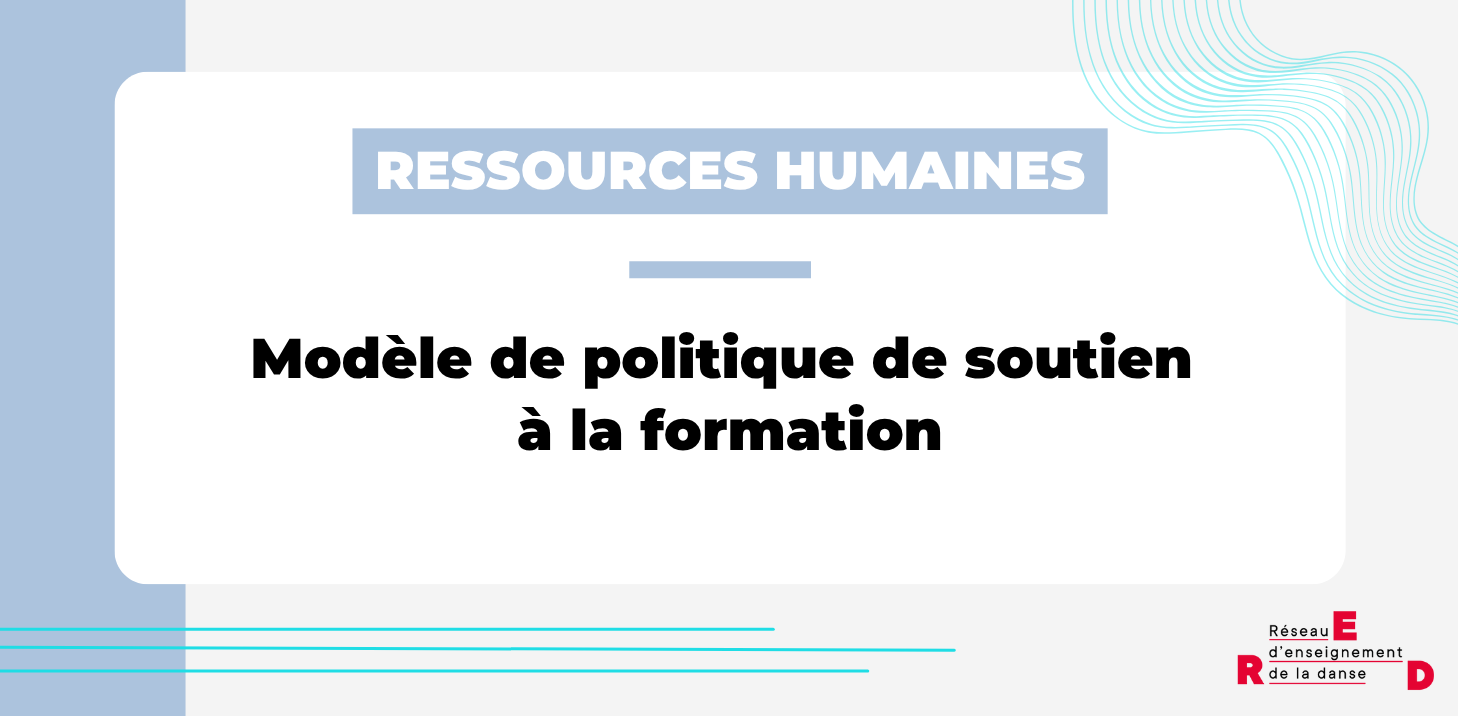 Modèle de politique de soutien à la formation