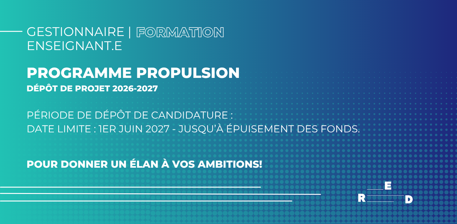Propulsion – Dépôt de projet 2026-2027