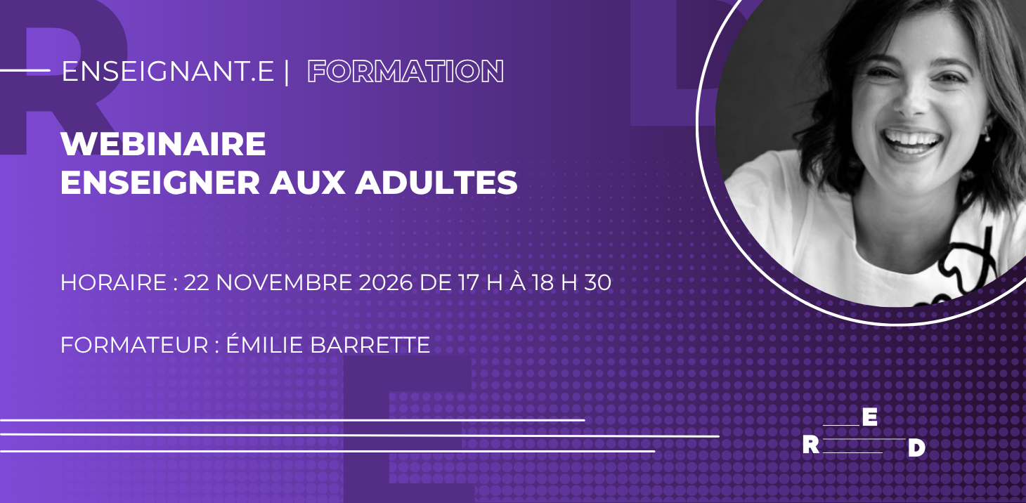 WEBINAIRE | Enseigner aux adultes