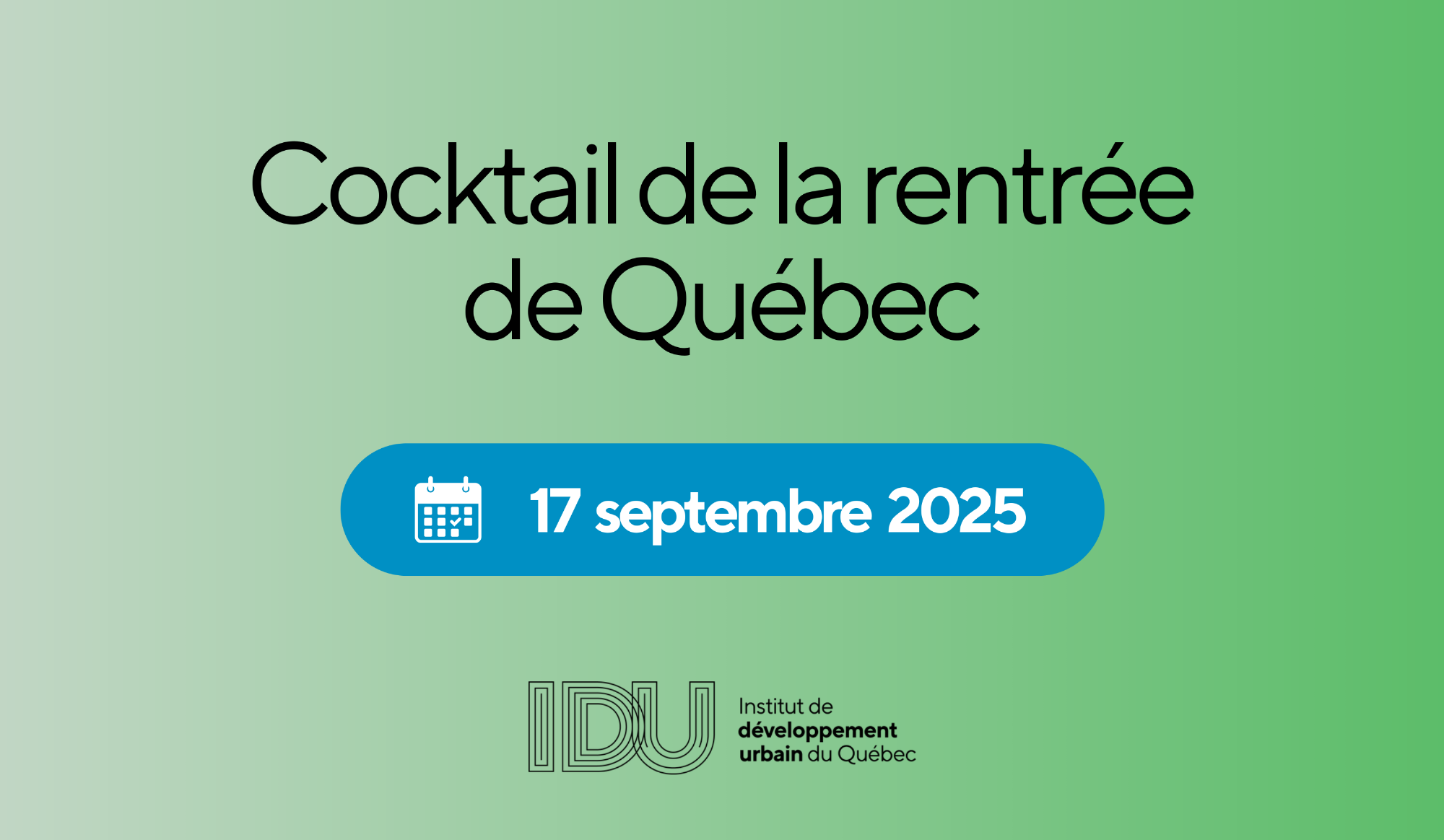 Cocktail de la rentrée de Québec