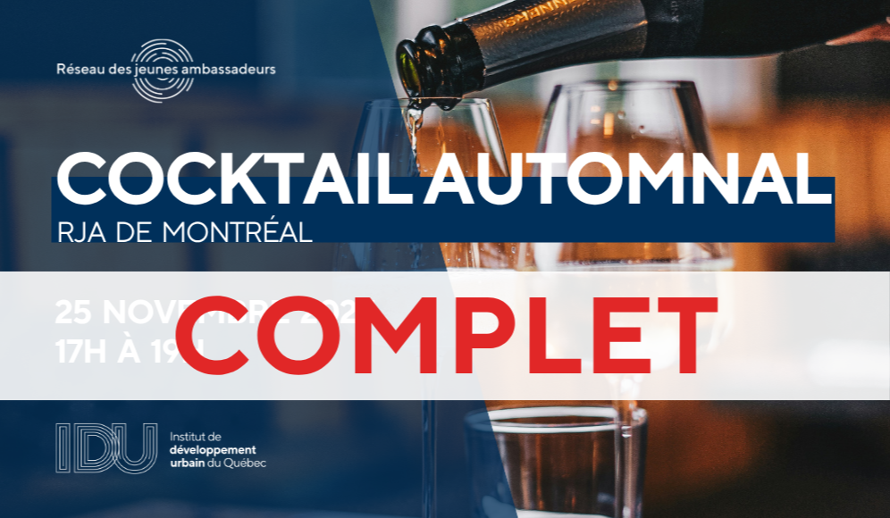 Cocktail automnal - RJA de Montréal