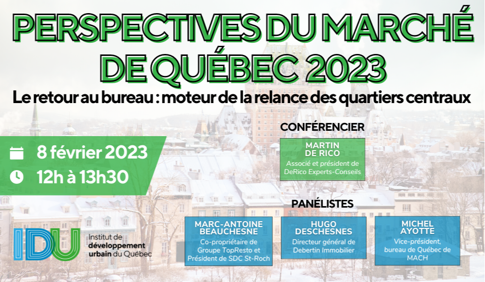 Perspectives du marché de Québec 2023 : Le retour au bureau : moteur de la relance des quartiers centraux