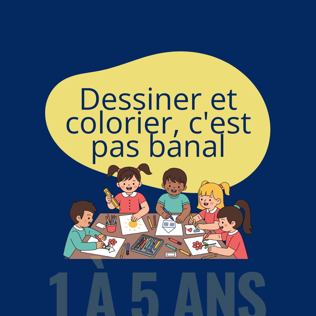 Dessiner et colorier, c'est pas banal