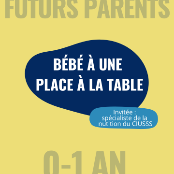 Bébé à une place à table
