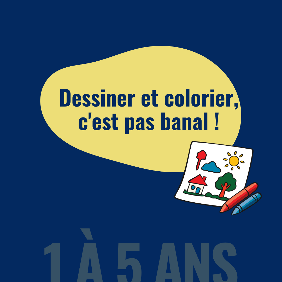 Dessiner et colorier, c'est pas banal