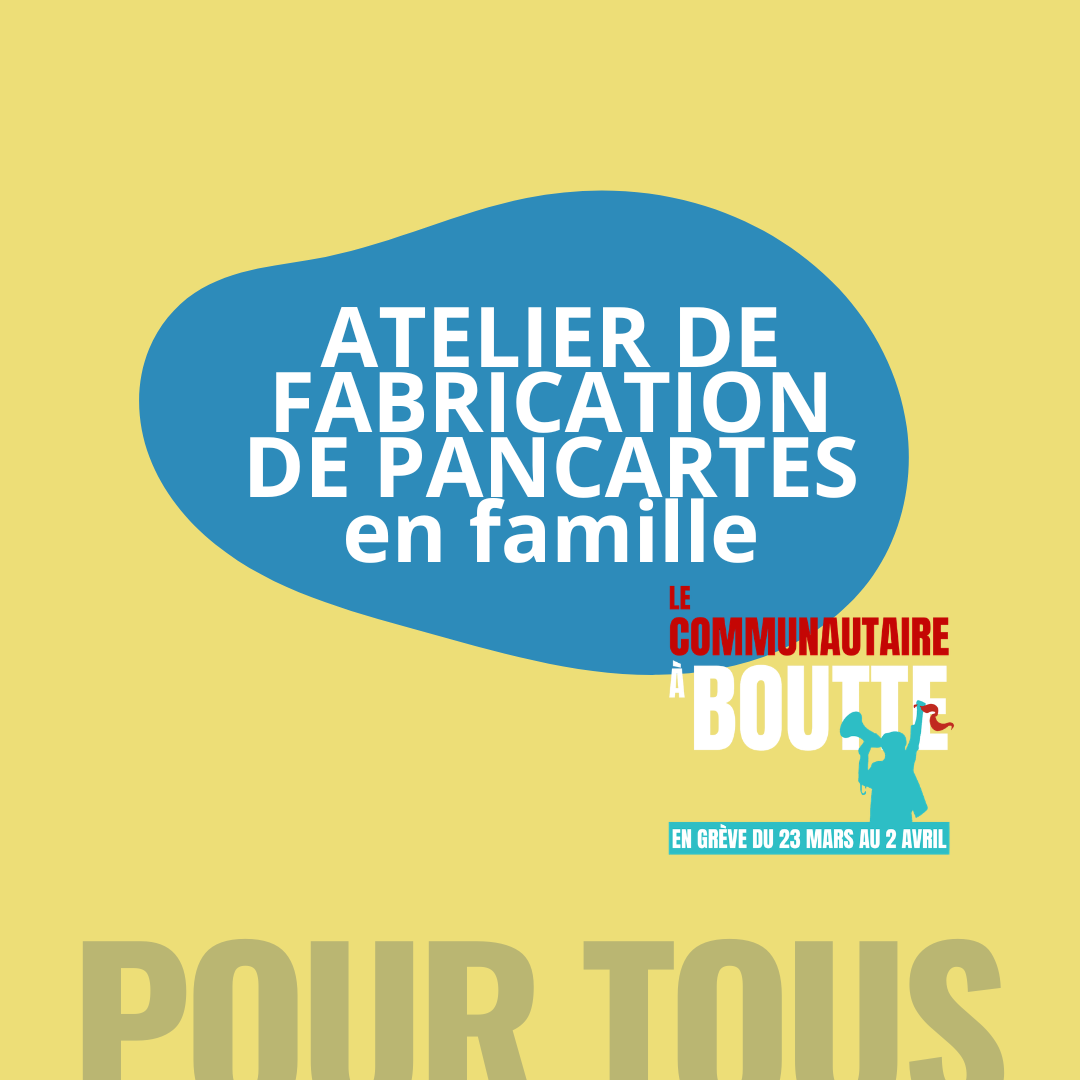 Atelier création de pancartes