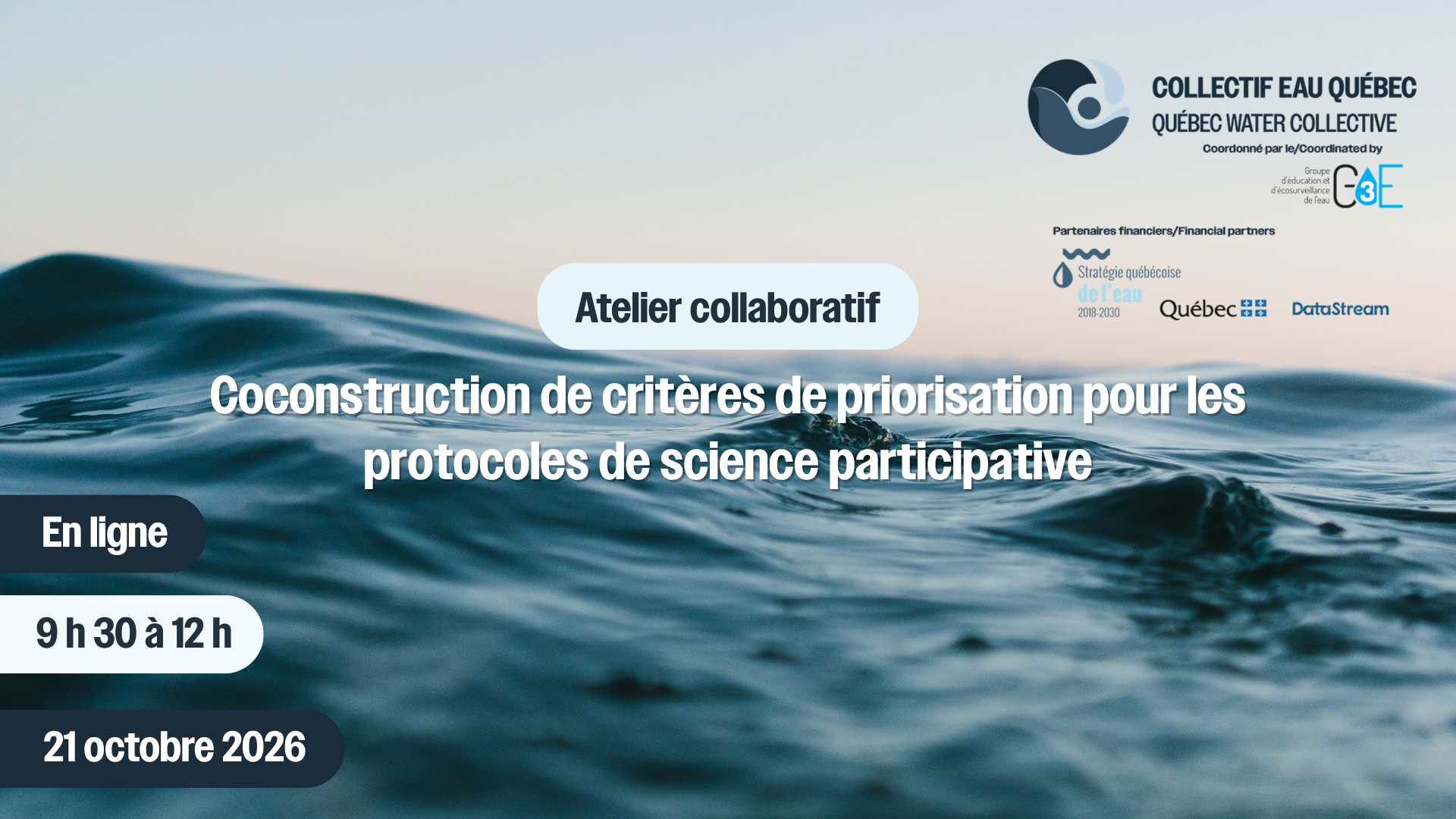 Atelier de co-construction de critères de priorisation pour les protocoles de sciences participative