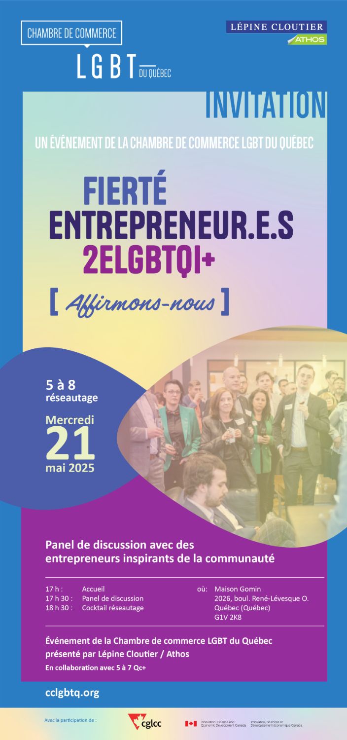 Fierté entrepreneur.e.s 2ELGBTQI+ - Tournée des villes - Québec