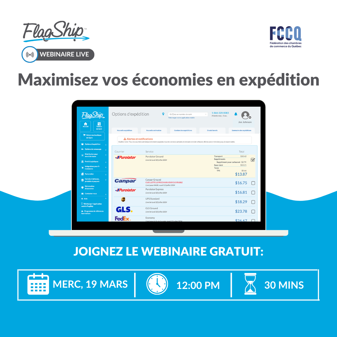 Webinaire | Maximiser vos économies en expédition