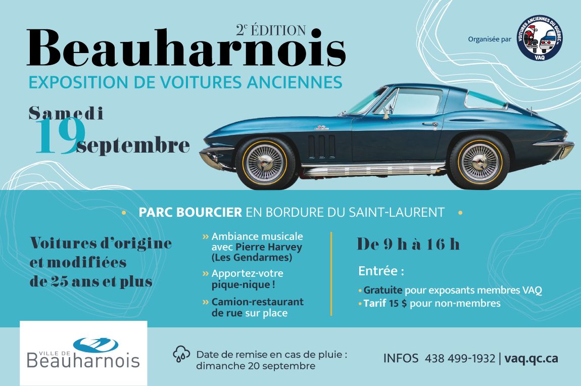 VAQ - Expo de voitures anciennes à Beauharnois