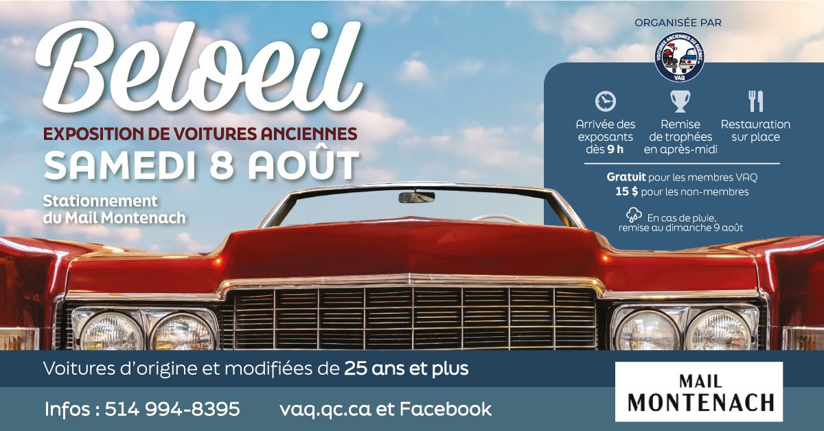 VAQ - Expo de voitures anciennes à Beloeil