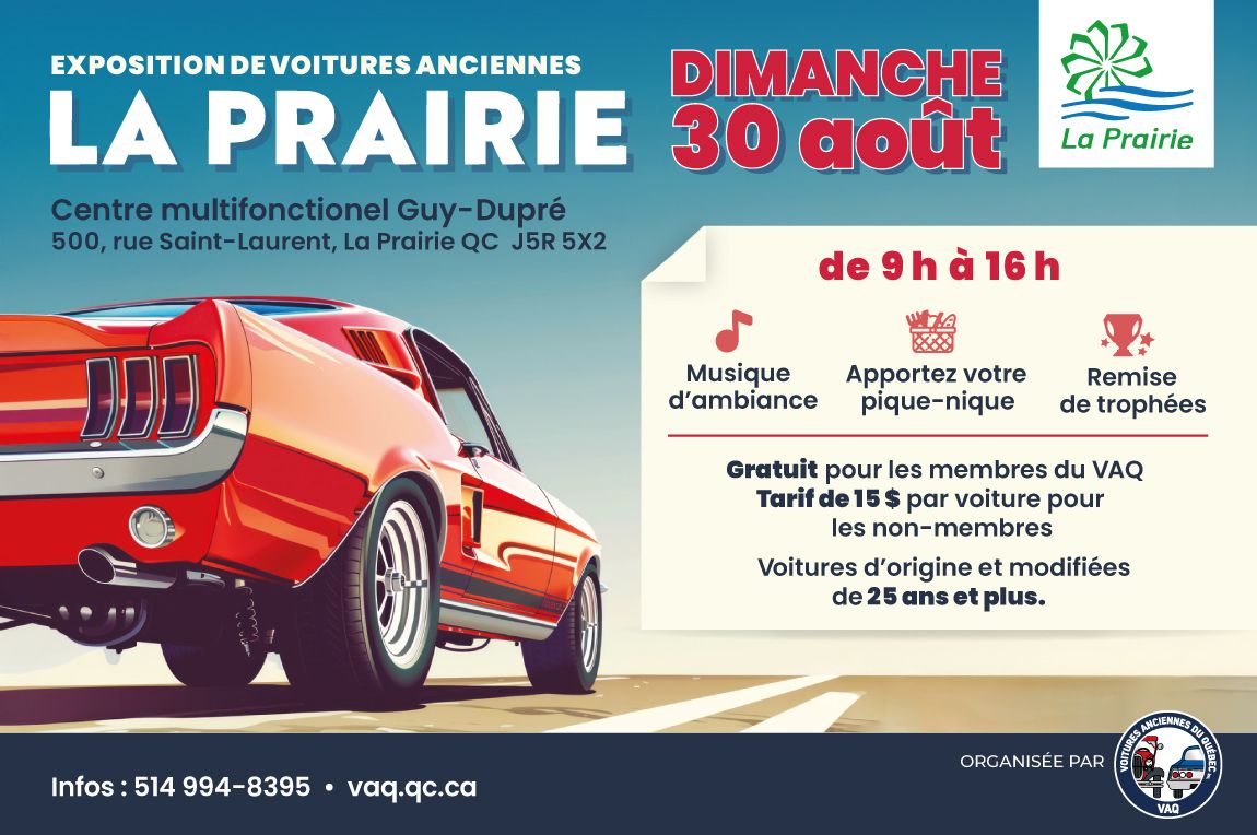 VAQ - Expo de voitures anciennes à La Prairie