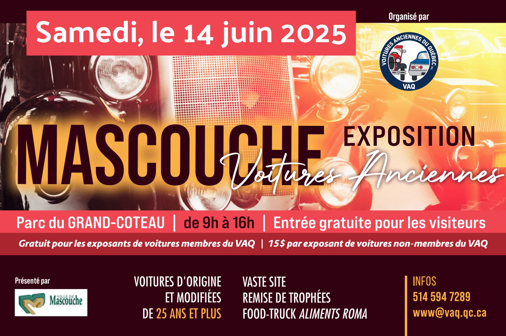 VAQ - Expo de voitures anciennes à Mascouche