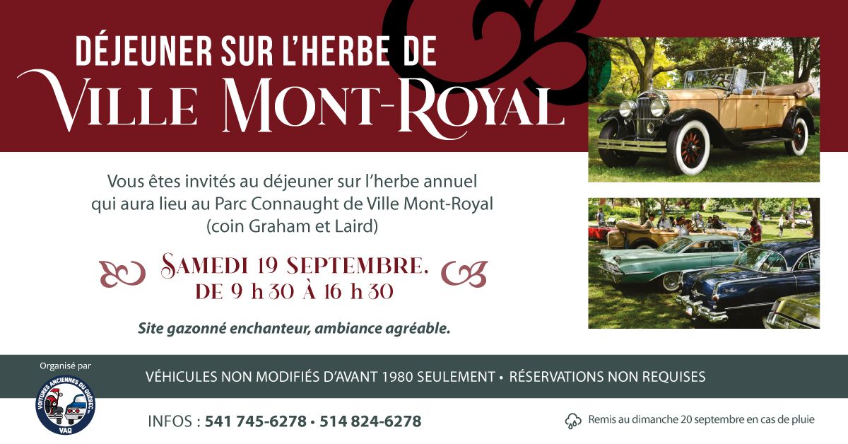 VAQ - Expo d'autos anciennes à Ville Mont-Royal