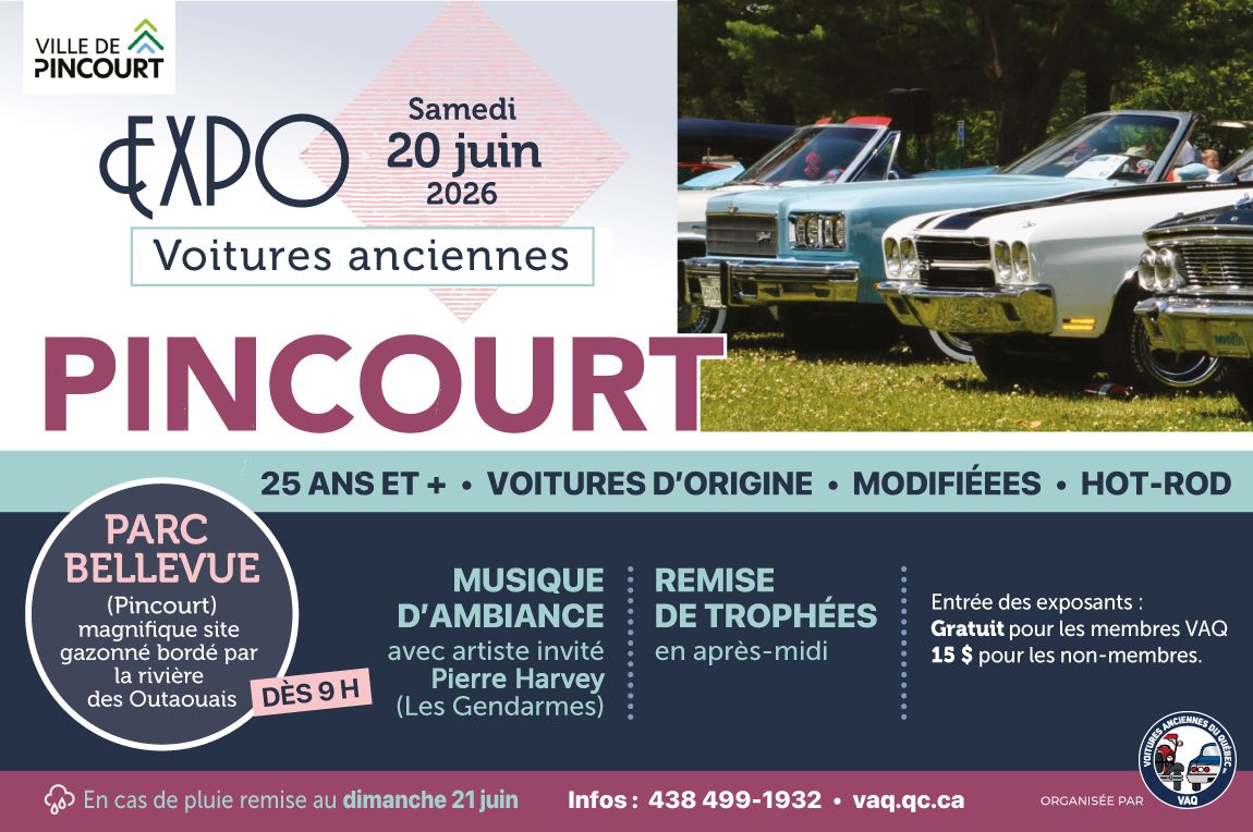 VAQ - Expo de voitures anciennes à Pincourt