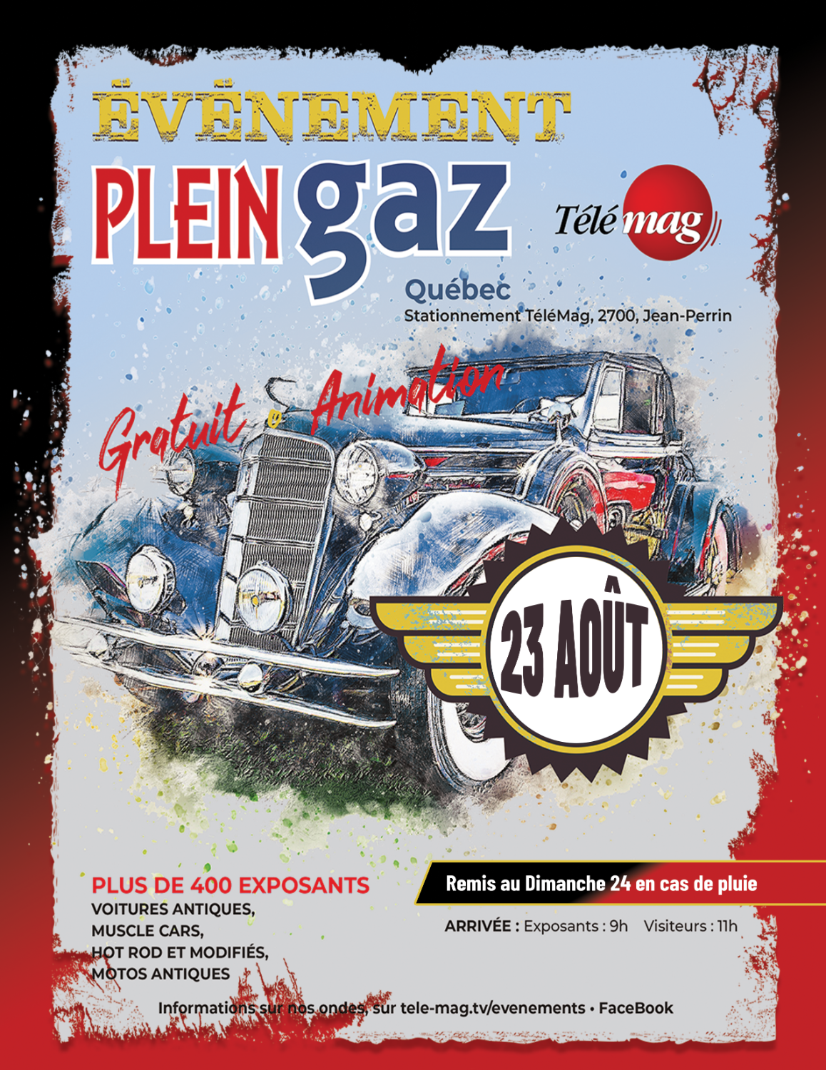 Événement Plein Gaz à Québec (Activité non VAQ)