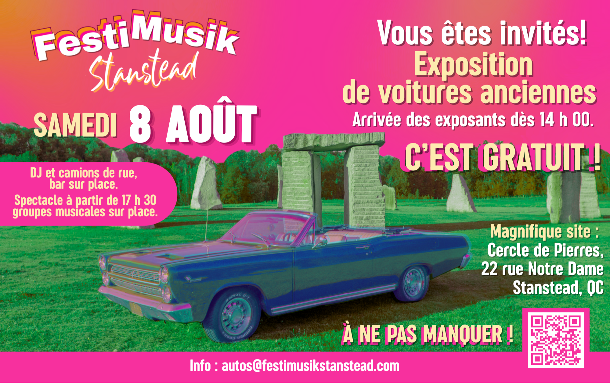 Expo de voitures anciennes à Stanstead (Activité non VAQ)