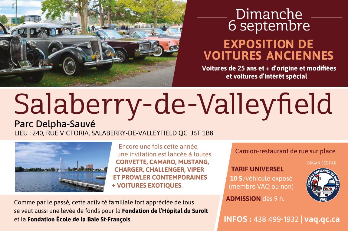 VAQ - Expo de voitures anciennes à Salaberry-de-Valleyfield