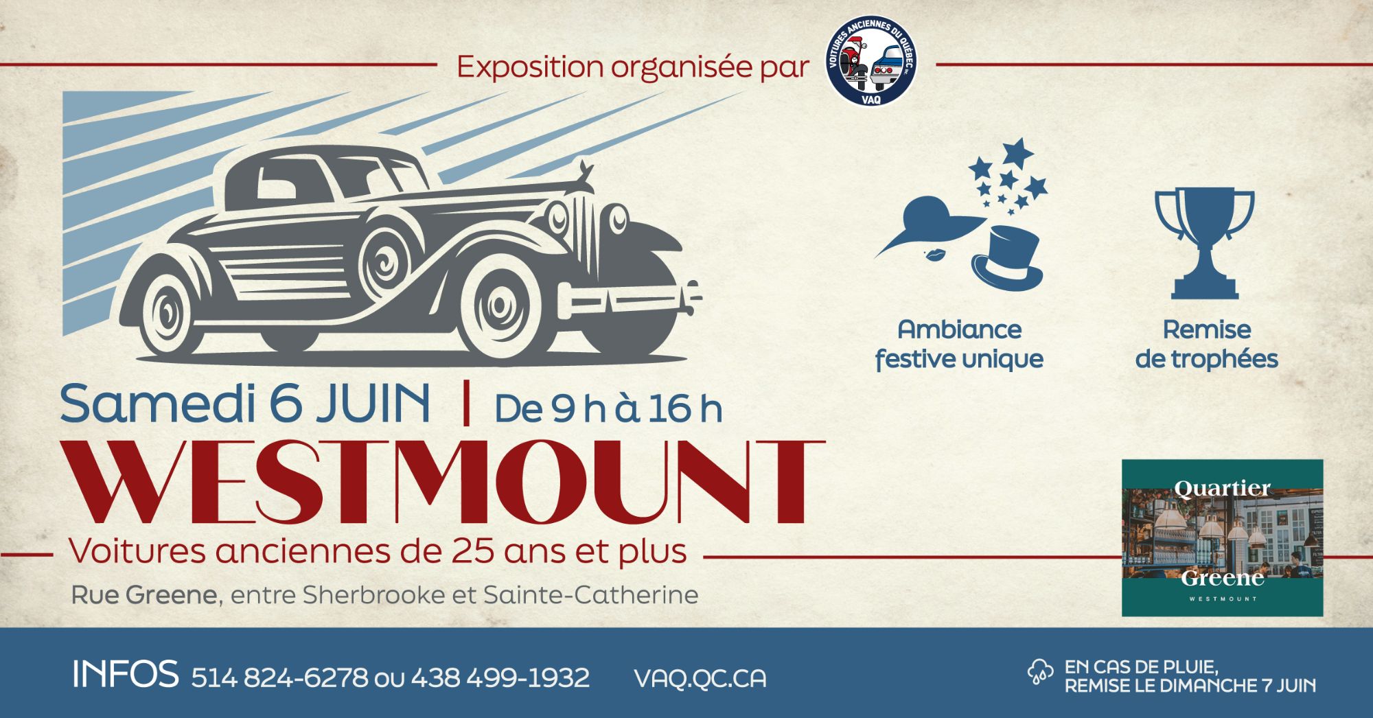 VAQ - Expo de voitures anciennes à Westmount