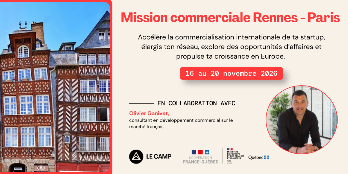 Mission commerciale | Rennes - Paris 2026
