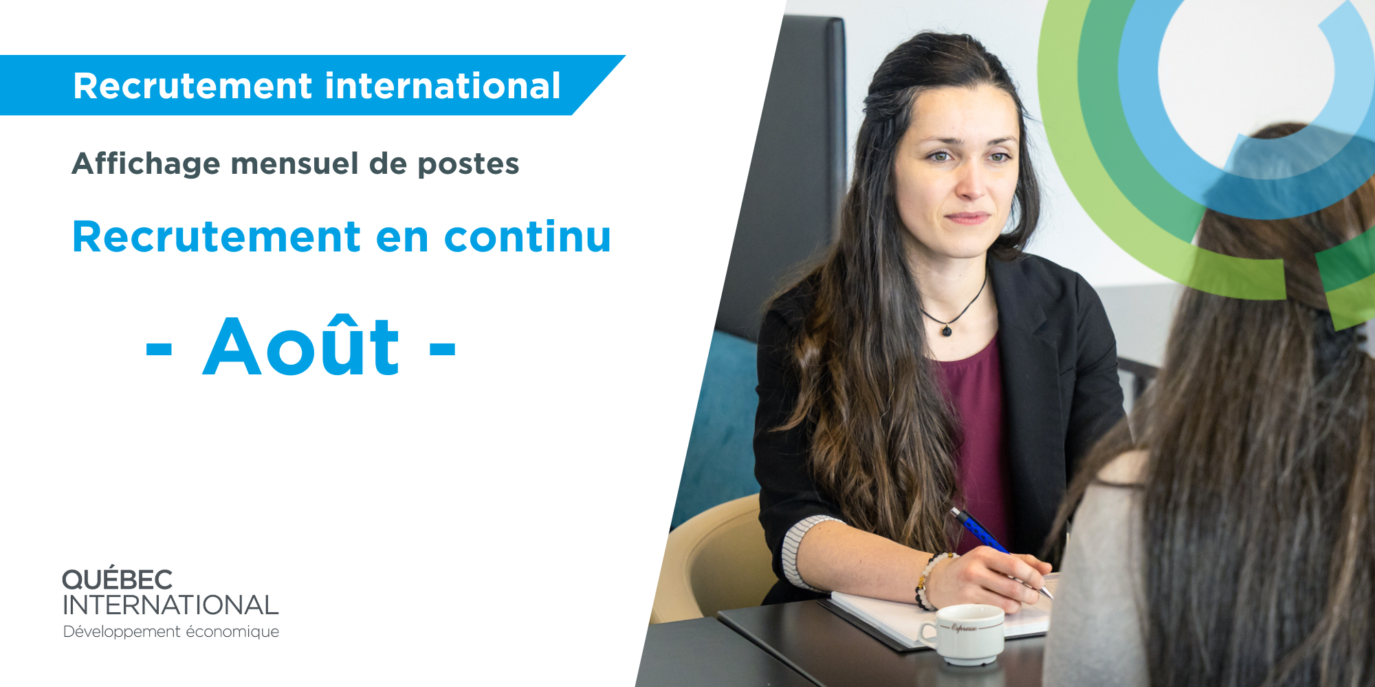 Recrutement en continu - Août