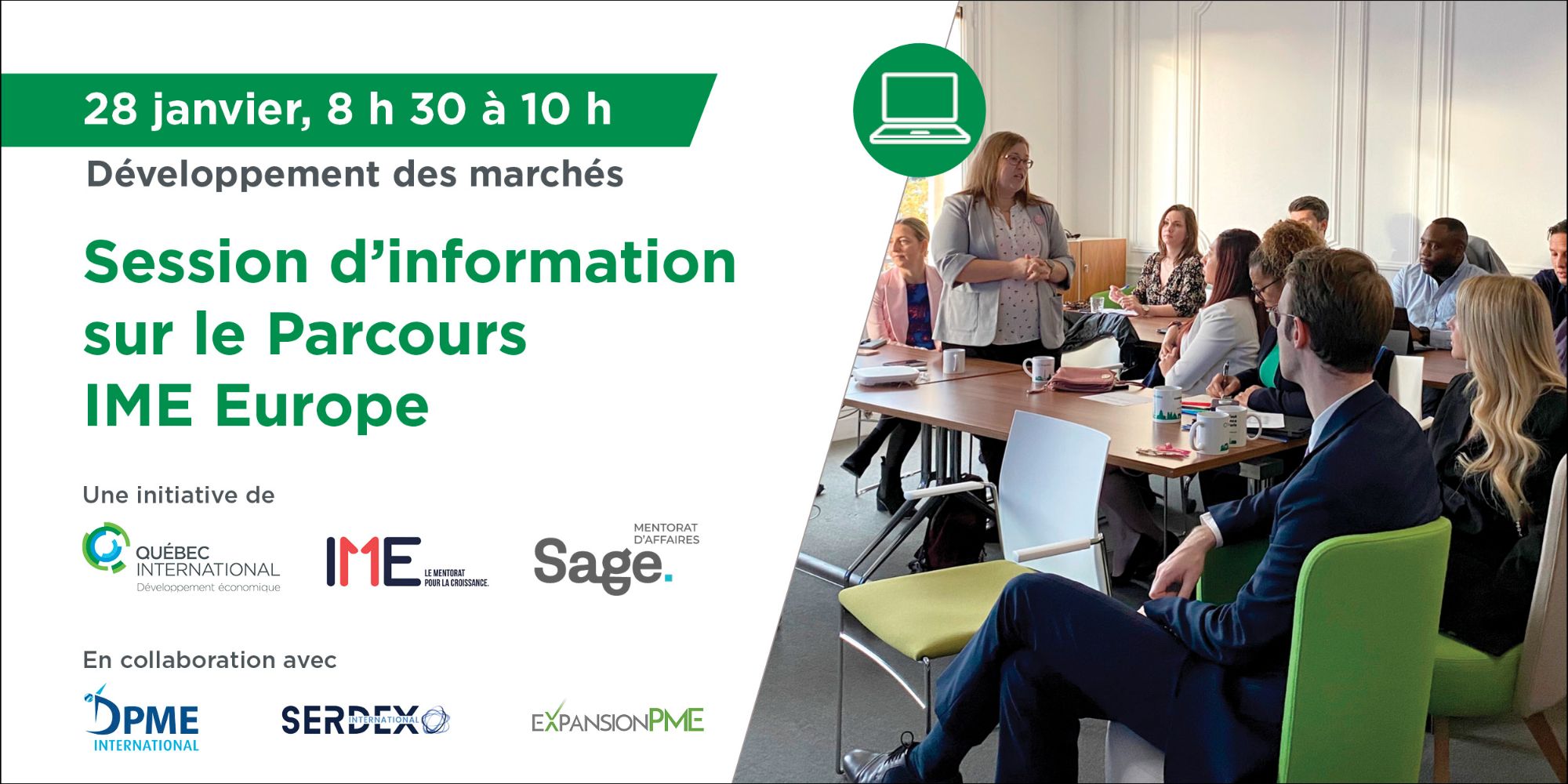 Séance d’information : Parcours IME Europe 2025-2026