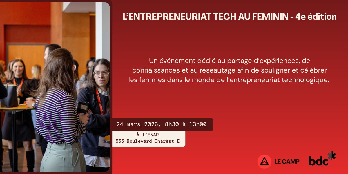 L'entrepreneuriat tech au féminin | 4e édition