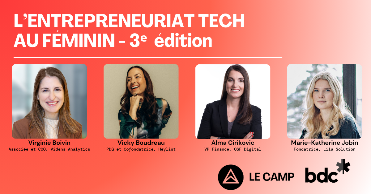 L'entrepreneuriat tech au féminin | 3e édition