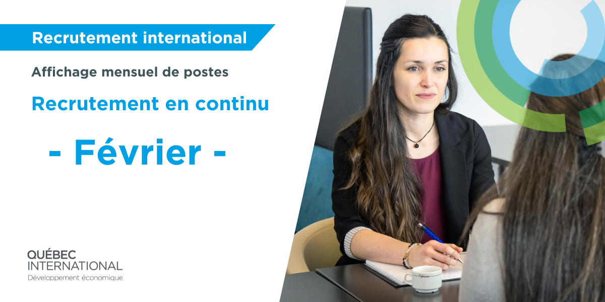 Recrutement en continu - février