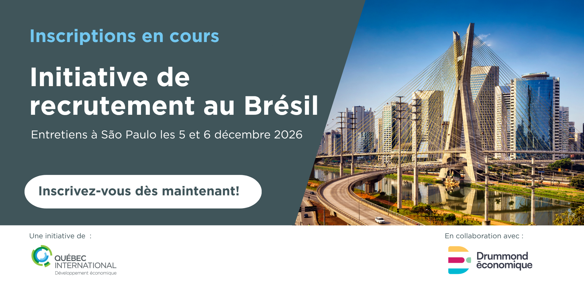 Initiative de recrutement au Brésil (décembre 2026)