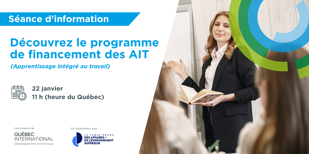 Séance d’information : Le financement des AIT (Apprentissage intégré au travail)