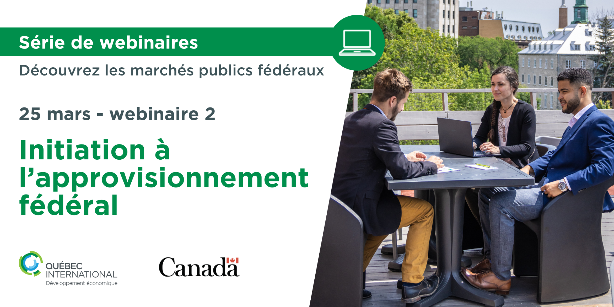 Contrats fédéraux : Atelier pour s’initier aux achats fédéraux et apprendre à trouver des appels d’offres