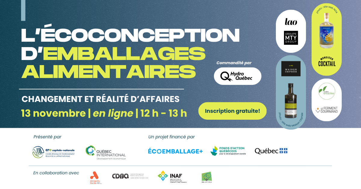 L’écoconception d’emballages alimentaires : changement et réalité d’affaires